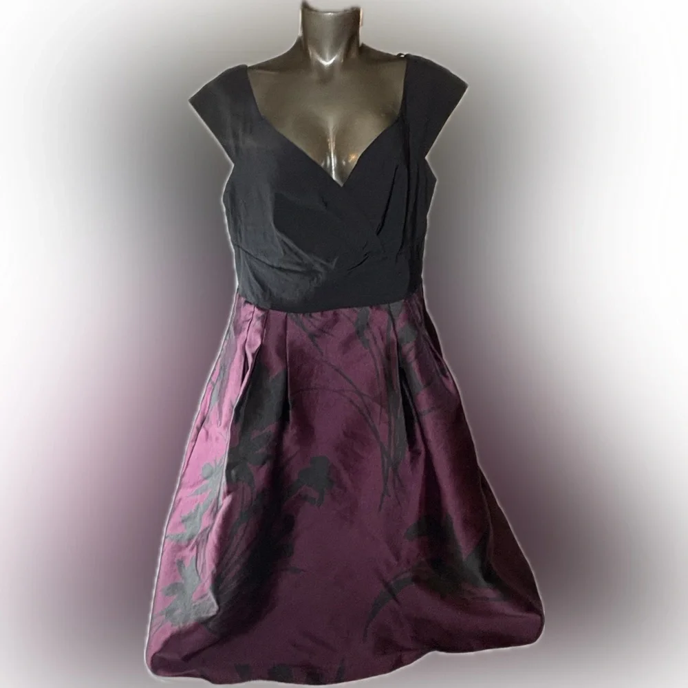 le chateau purple dress Women Le Chateau Halter Tiered Ruffle Cocktail Dress XXL